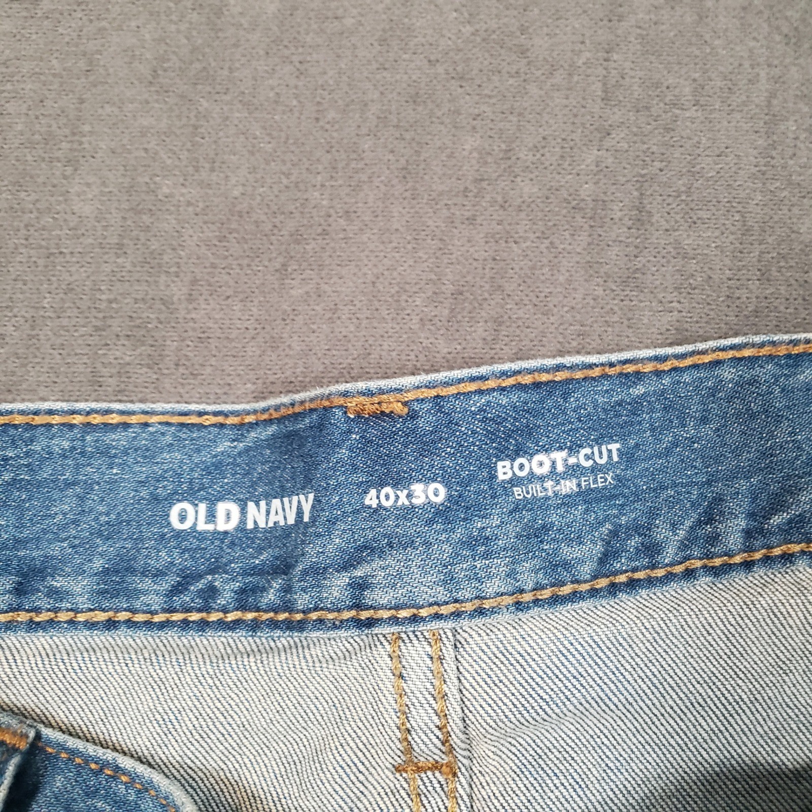 Old Navy Bootcut Jeans Mens 40×30 Light Wash Built-In Flex Denim