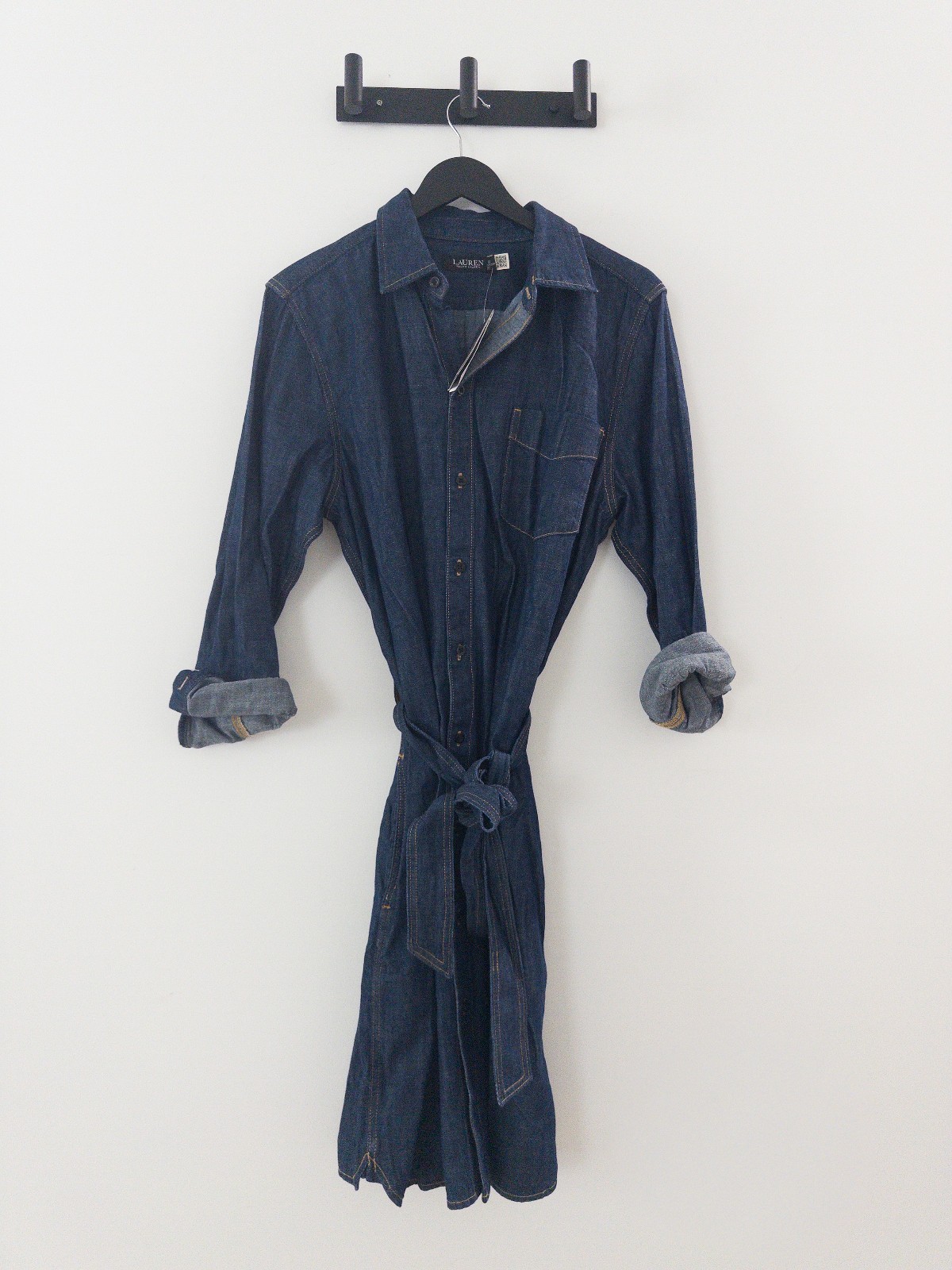 Lauren Ralph Lauren Belted Denim Shirtdress Size XS S XL