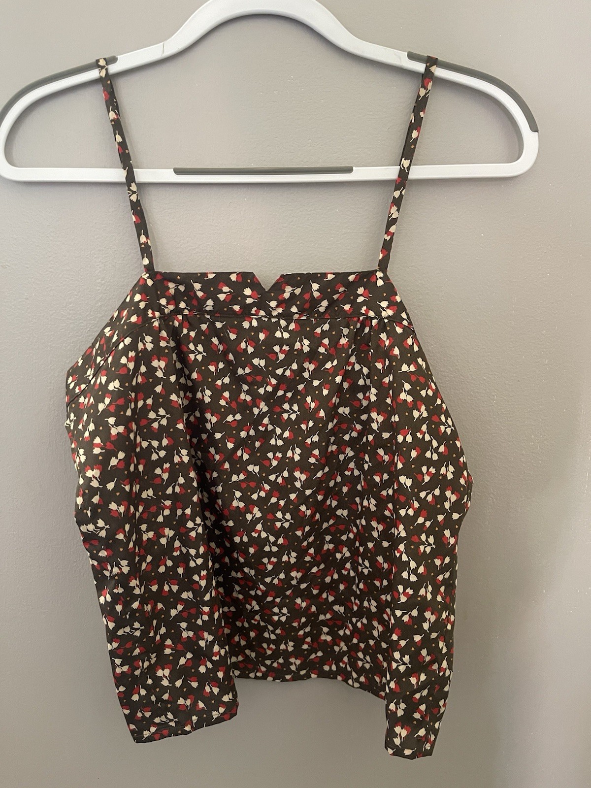 Cassidy Floral Print Size 10 Women’s Spaghetti Strap Crop Top – NEW without Tags