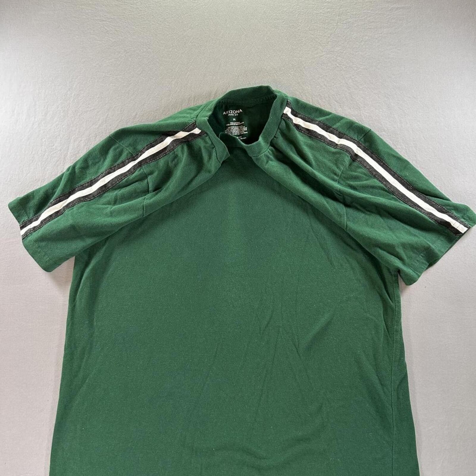 Arizona Jean Co. – T-Shirt with Sleeve Stripe – Unisex – Size M – Green