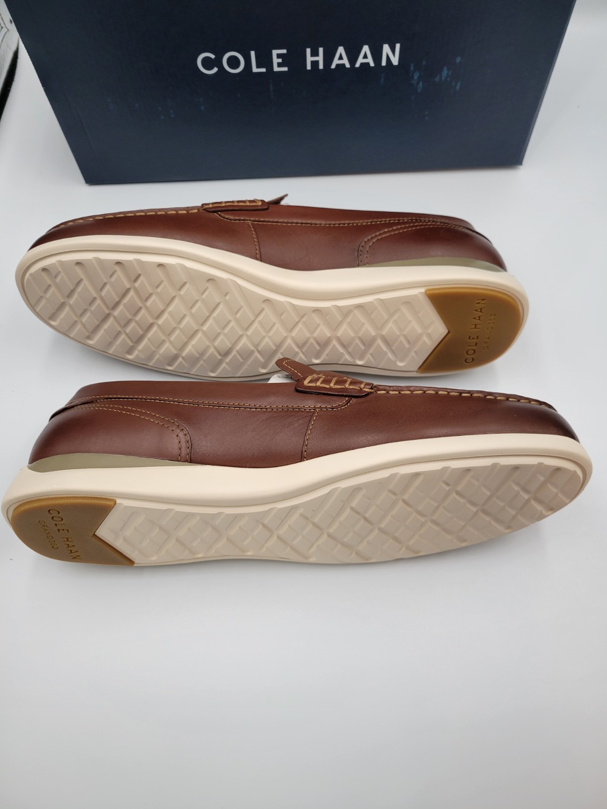 Cole Haan Grand Atlantic Penny Loafer Moc Toe Dress Brown C33028 Men’s Size 12