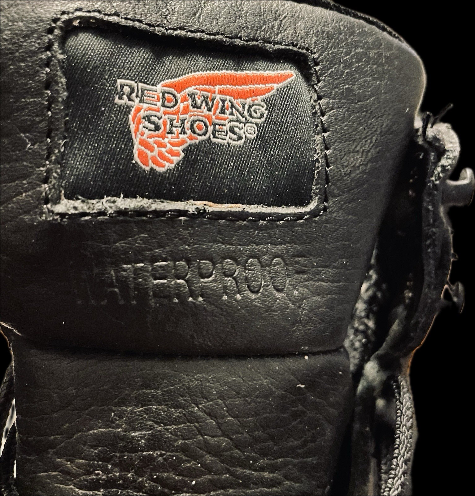 RED WING 6680 Steel Toe Black Leather Durable Hiking Work Boots Mens. USA 11.5