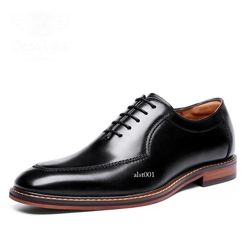 Men’s Real Leather Shoes Handmade Business Formal New Oxford Casual Dress Shoes