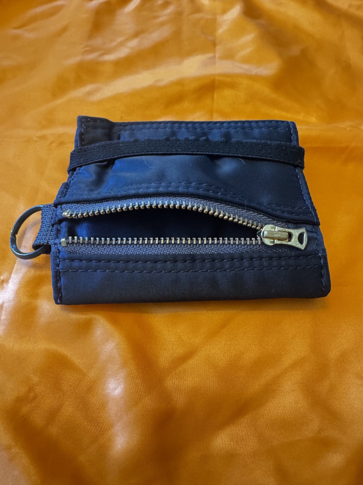 Yoshida & Co Porter Tanker Tri-Fold Wallet & Key Case Set in Iron Blue