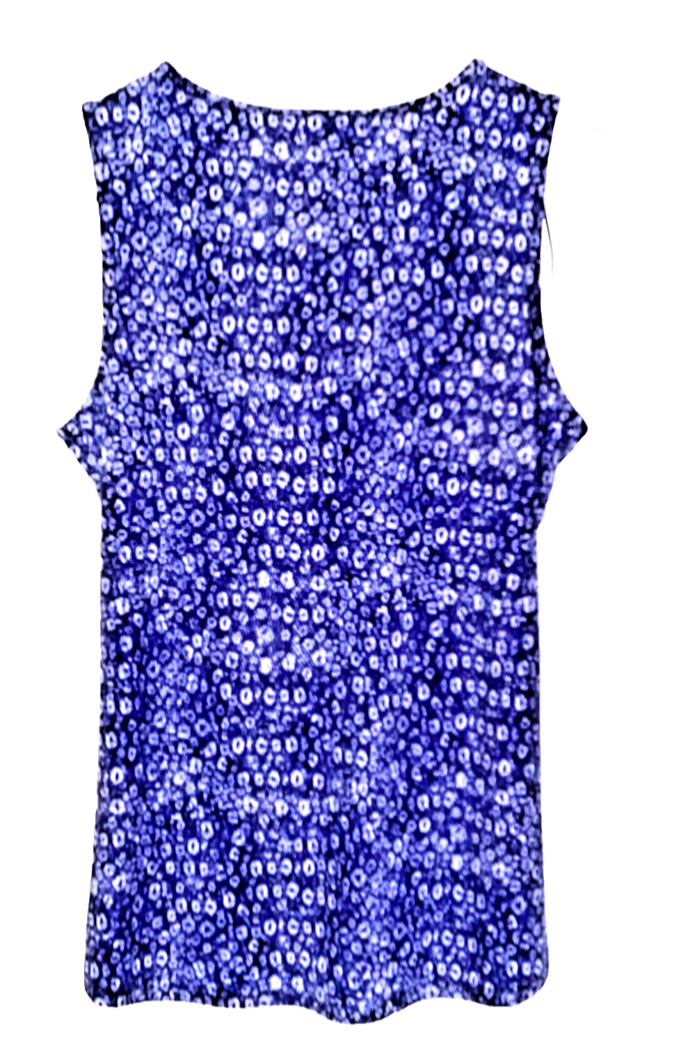 Michael Kors $99.50 Women’s Sz M Blue Printed Sleeveless Crossover Front Top NWT