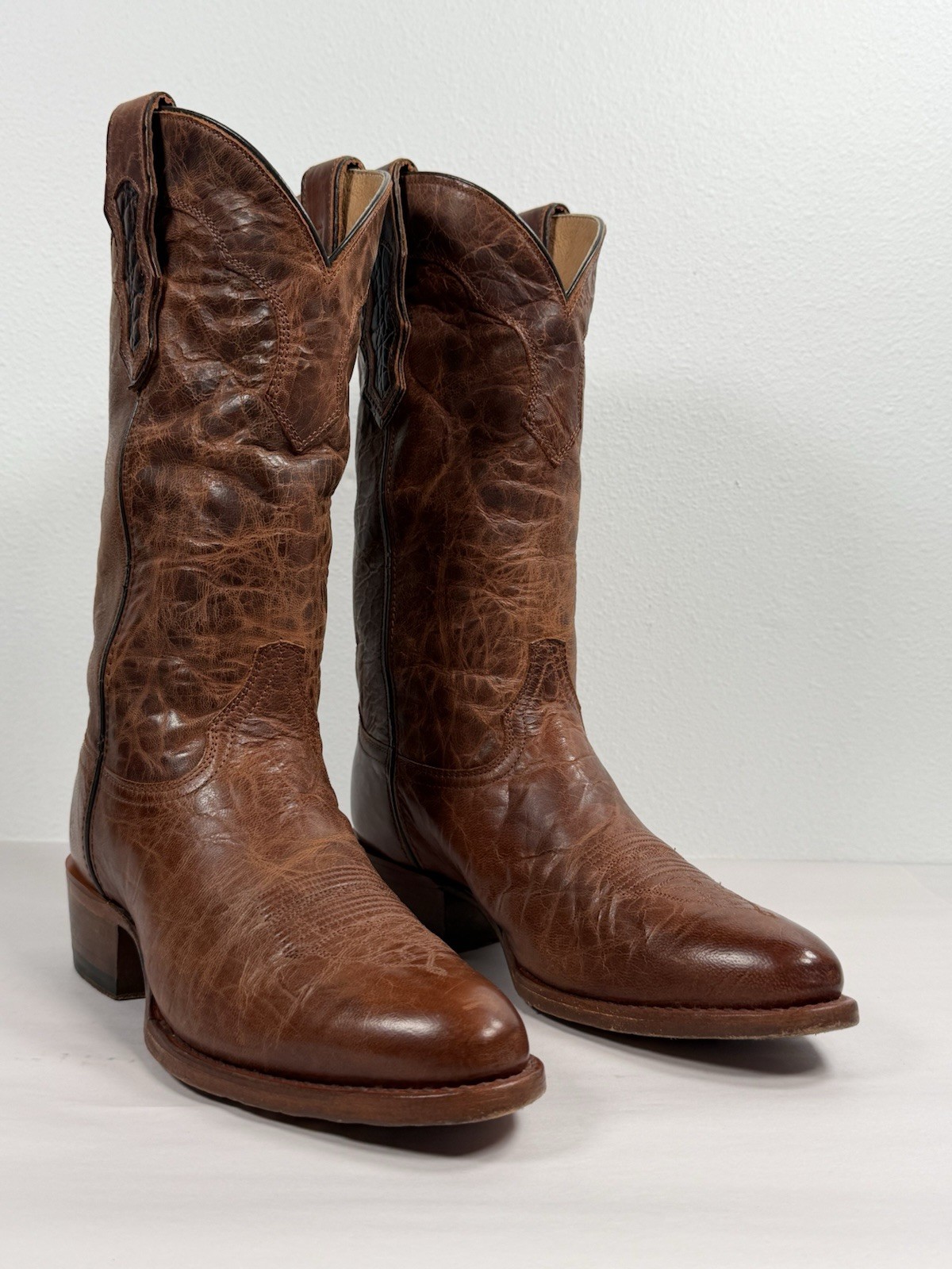 Men’s Cattle Baron Cowboy Boots Size 9 D Scotch Goat DH5441 Ranch Riding Western