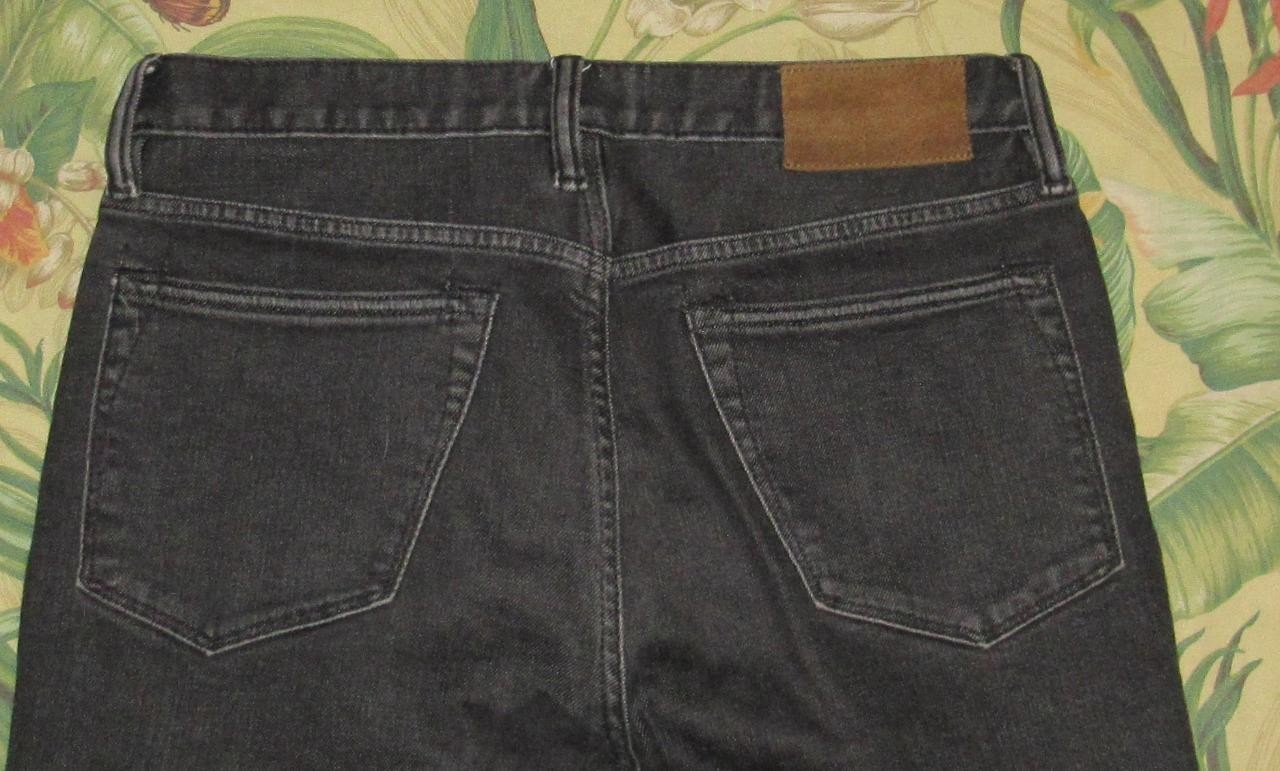 TODD SNYDER Black Skinny Fit Stretch 5 Pocket Denim Jeans 31 x 30