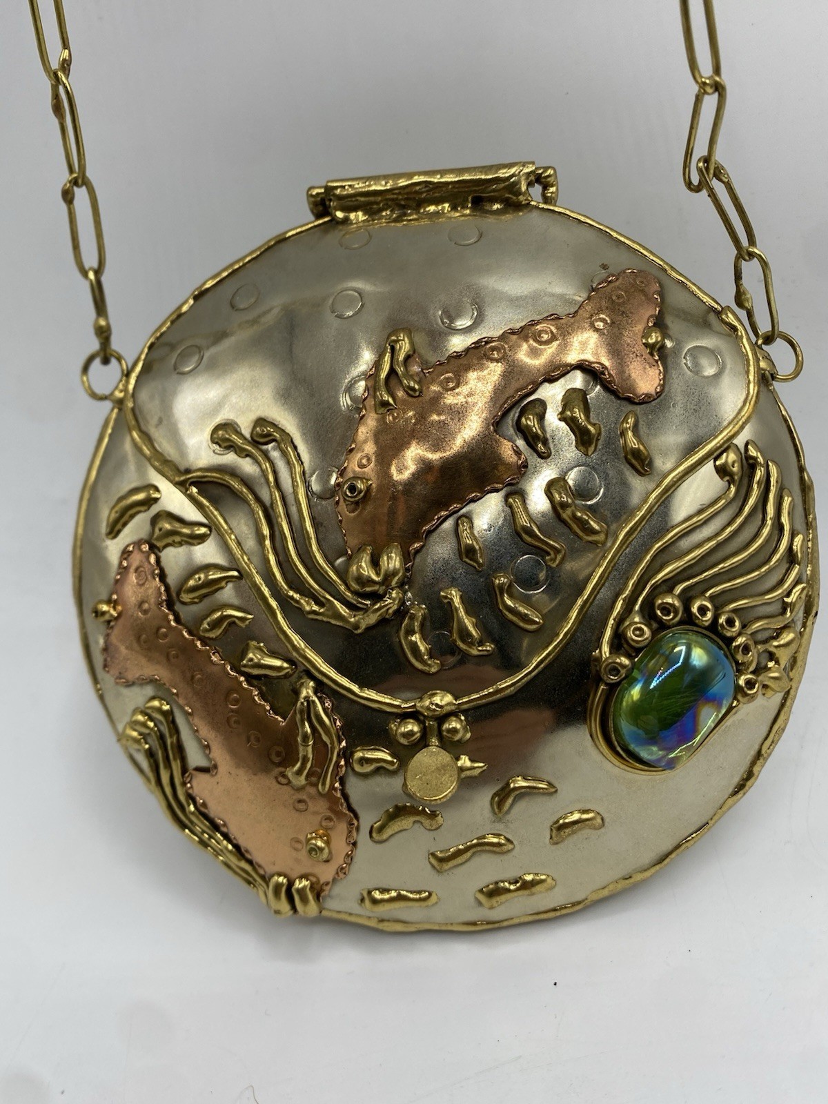 Vintage Lunacy Designs Mixed Metal Mini Fish Purse