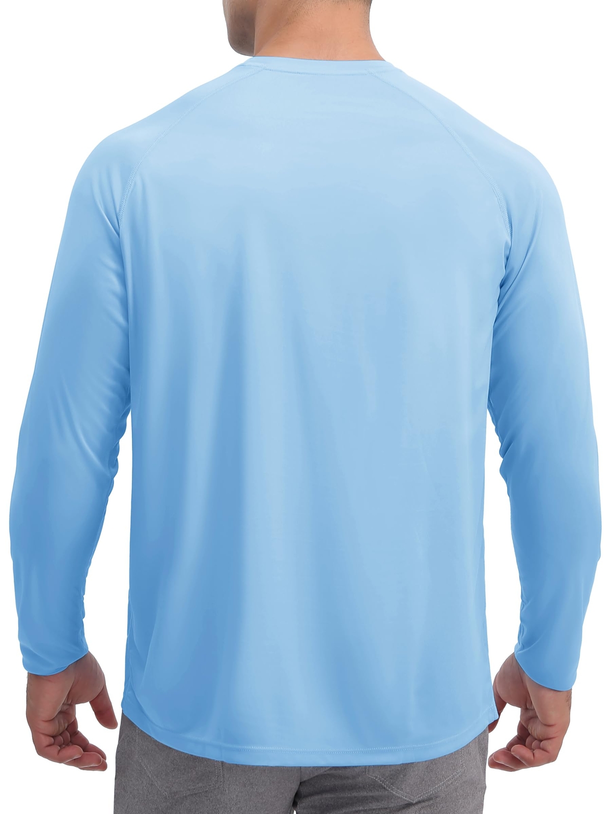 Men’s UPF 50+ UV Protection Long Sleeve T-Shirt Sun Block Casual Fishing Shirts