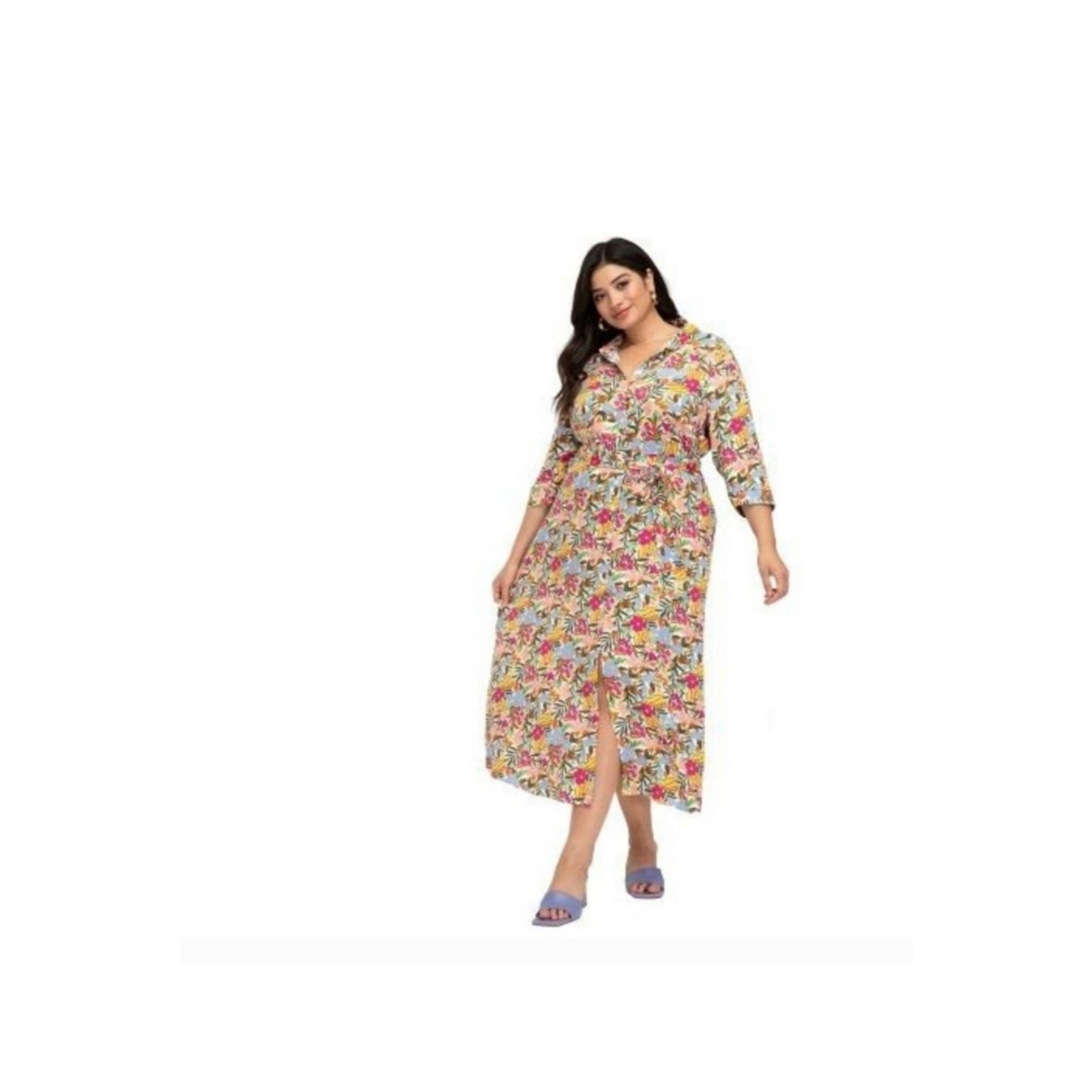 Eloquii Elements Floral Maxi Dress Size 22