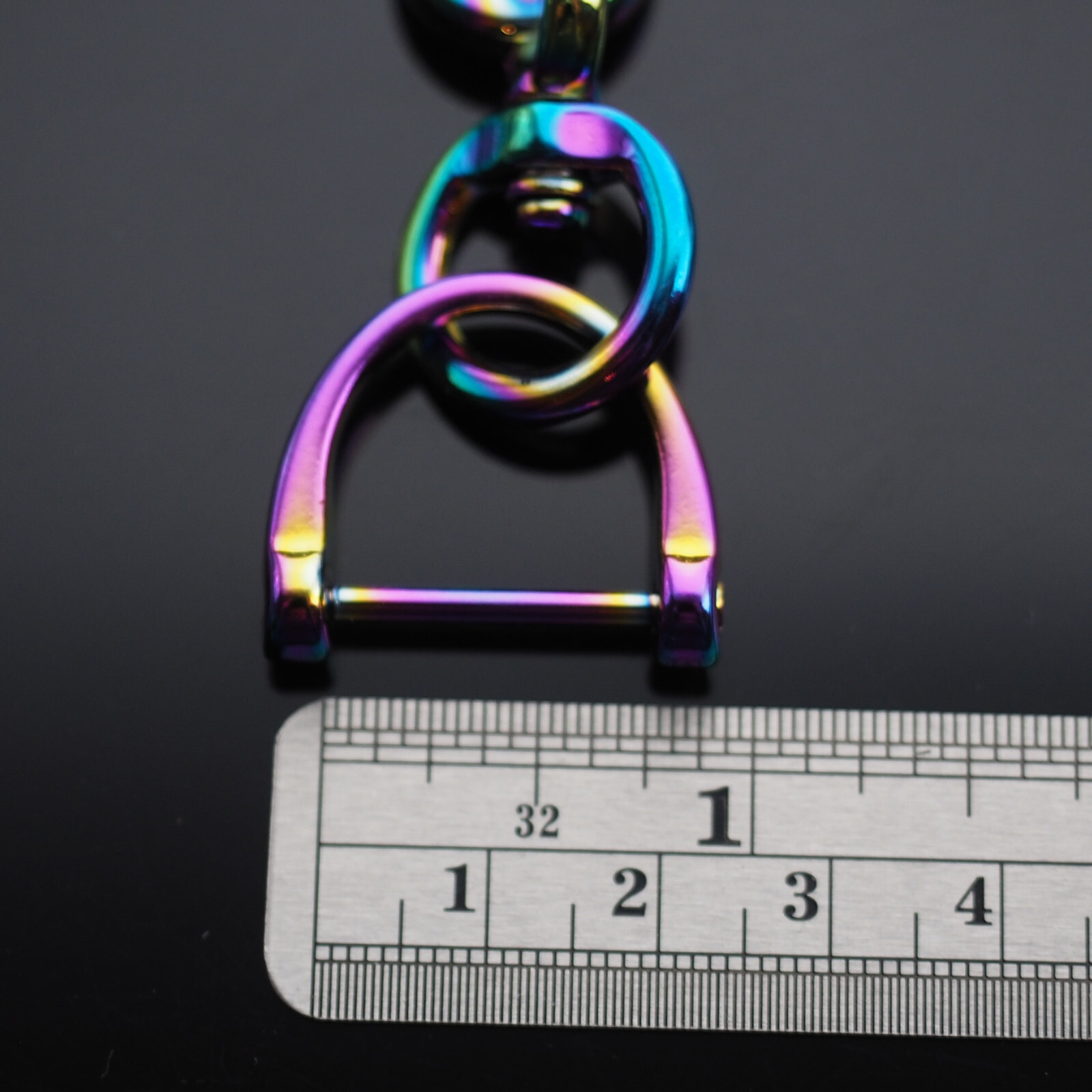 Keychain Clip Bag Belt Ergonomic Car Ring Key 360 Fob D-Ring Buckle Holder Neon