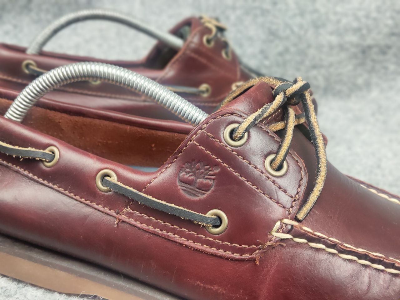 Timberland Classic 2-Eye Boat Leathe Shoes mens topsiders in brown Vintage Style