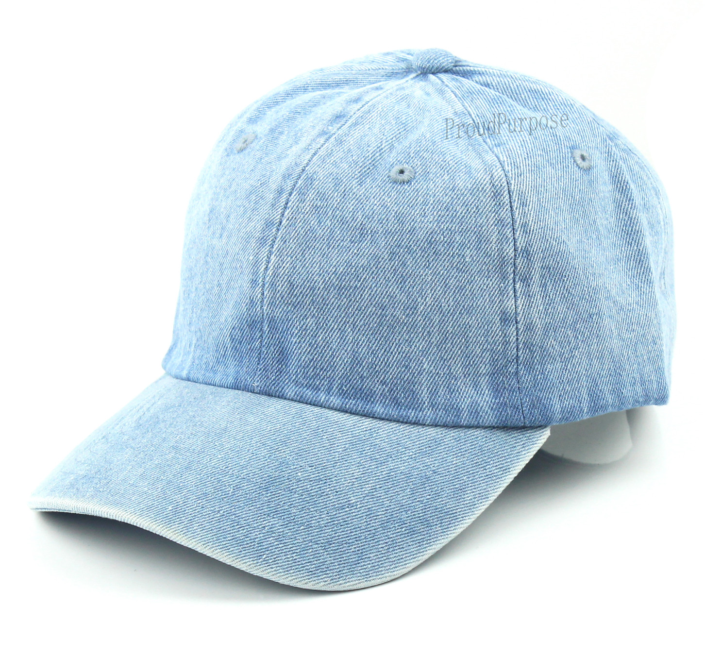Mens Womens Solid Polo Style Baseball Cap Ball Dad Hat 100% Cotton Sports Blue