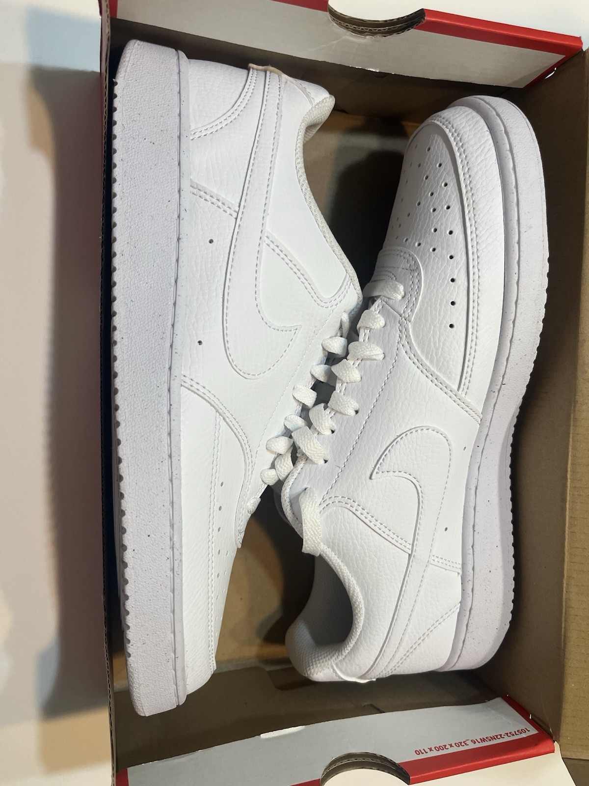 Nike Court Vision Low Next Nature – White – US Men’s 10 – DH2987-100 w/box