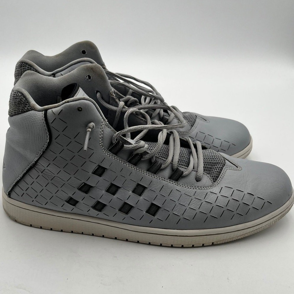 Air Jordan Illusion Wolf Grey Black White Mens Size 15 705141-003 Woven 2014