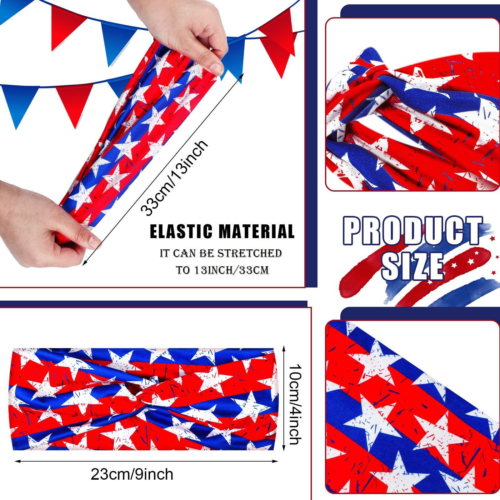 XunYee 28 Pcs Patriotic Holiday One Size Fits Most, as shown in the picture