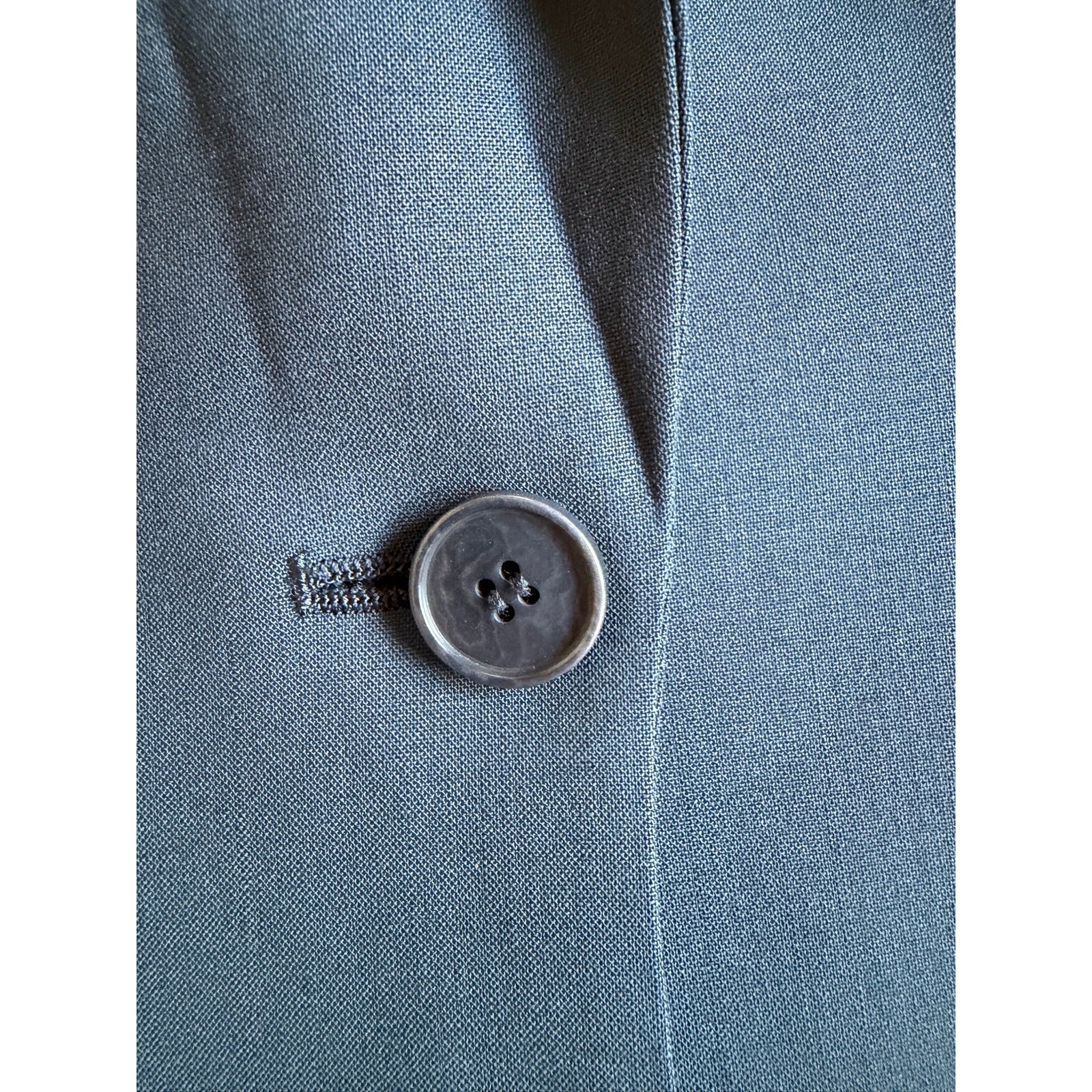 Theory Women’s Navy Single-Button Wool Blend Tailored Blazer Jacket Size 00