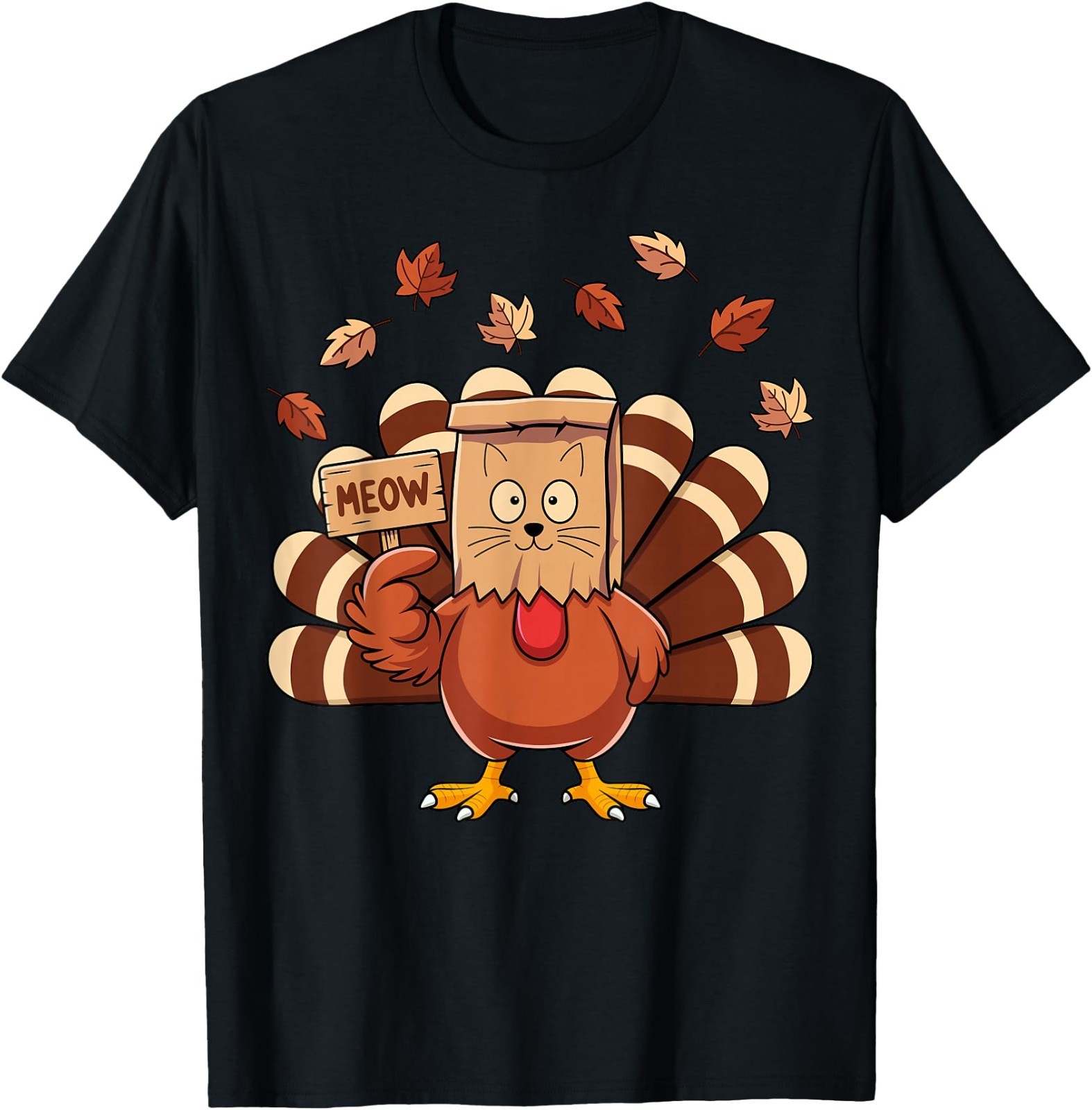 Thanksgiving Turkey Moo Gobble Funny Thanksgiving Men T-Shirt