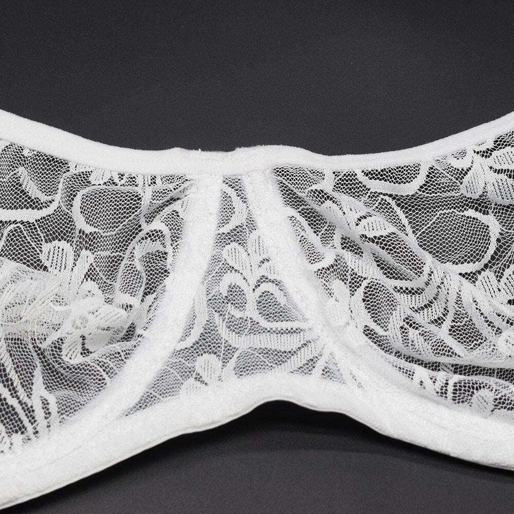 Comfy Bra Ultra Sheer Womens Bras See Through Brassiere Lace Sexy Lingerie BHS