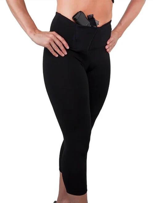 Undertech Undercover Women’s RH Crop Concealed Carry Leggings Extra Small XS