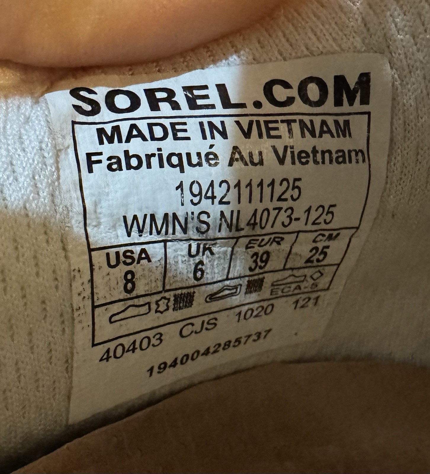 SOREL Mesh Lace-Up Low Top Athletic Sneakers White Tan Orange NL4073-125