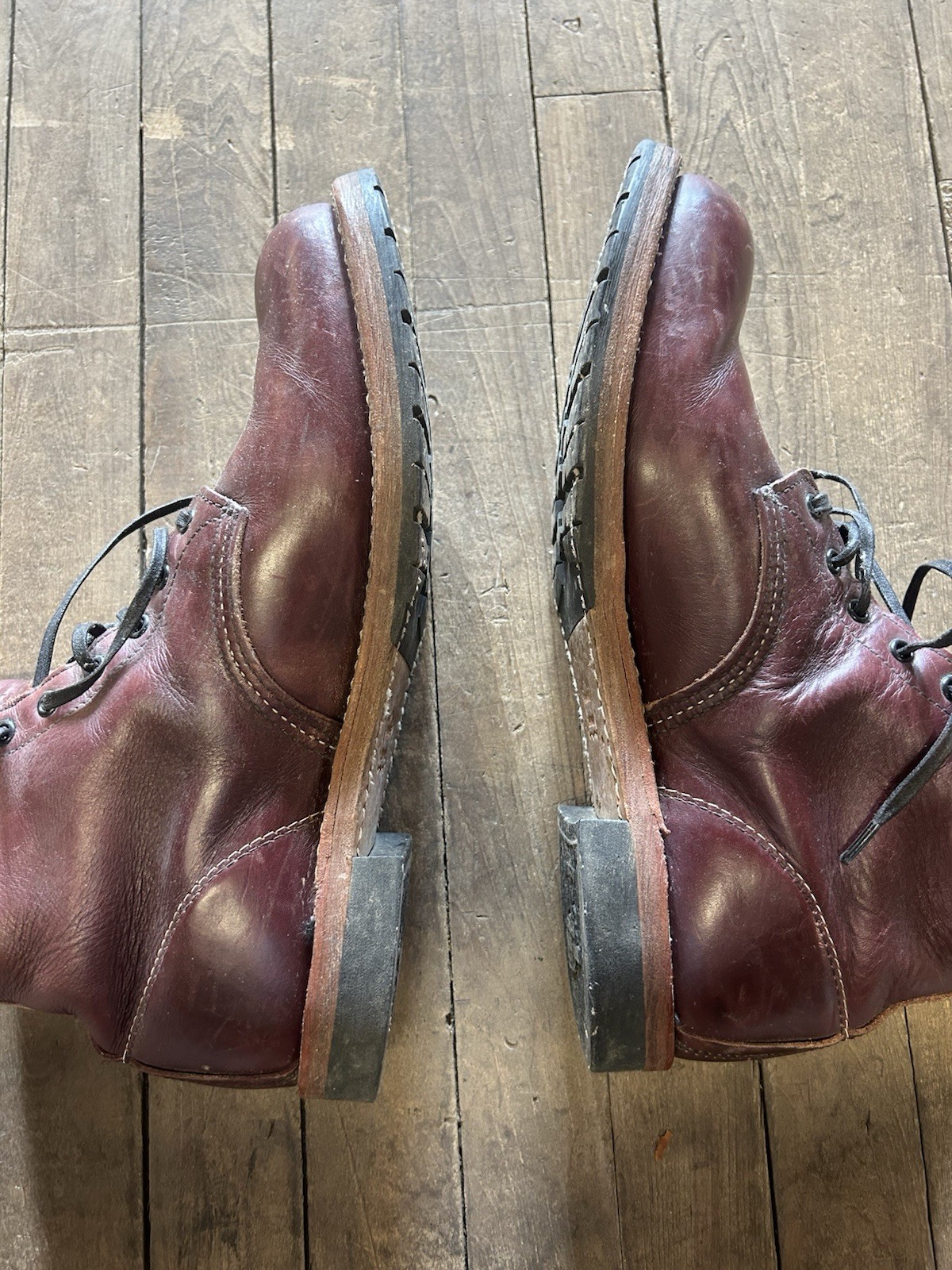 Red Wing Heritage Beckman Black Cherry Leather Boots Size 9.5 9011 Made In USA