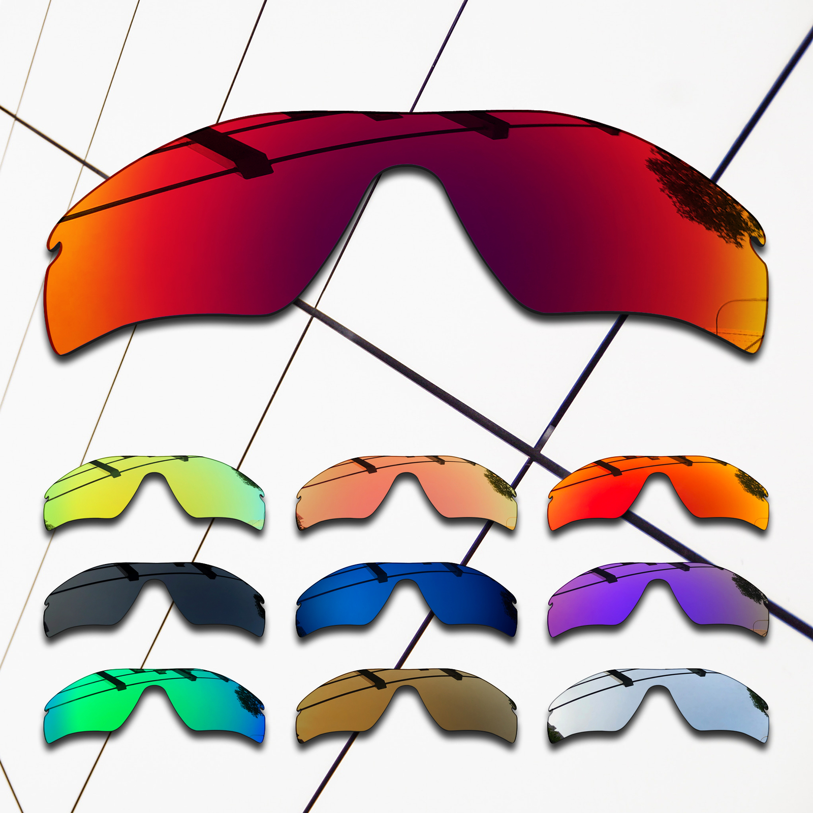 TRUE POLARIZED Replacement Lenses for-Oakley Radar Path Asian Fit Wholesale