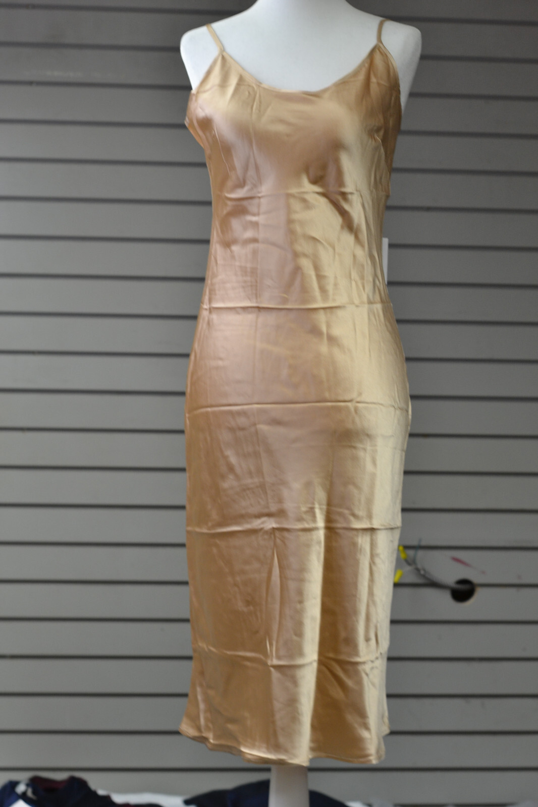 LILYSILK For All Occasions Silk Cami Dress Tan Size 2