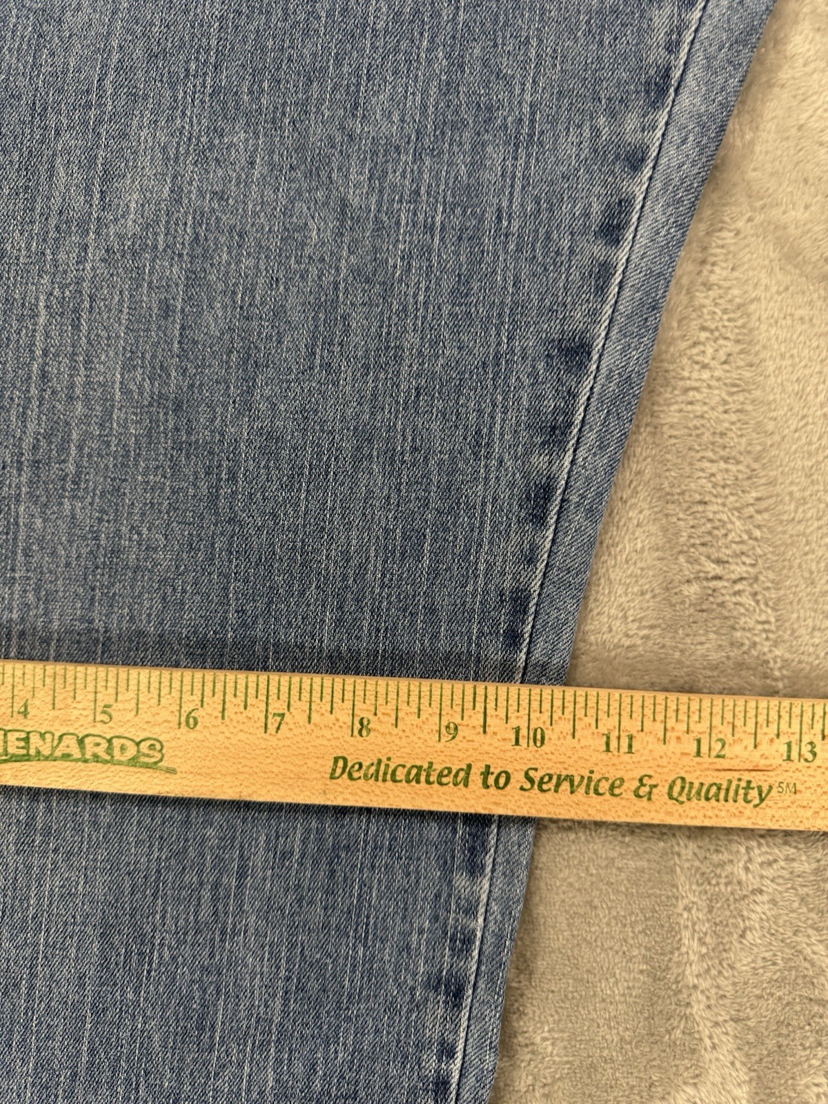 Lee Womens Jeans 16 Short Relaxed Straight Leg High Rise Stretch Light Wash