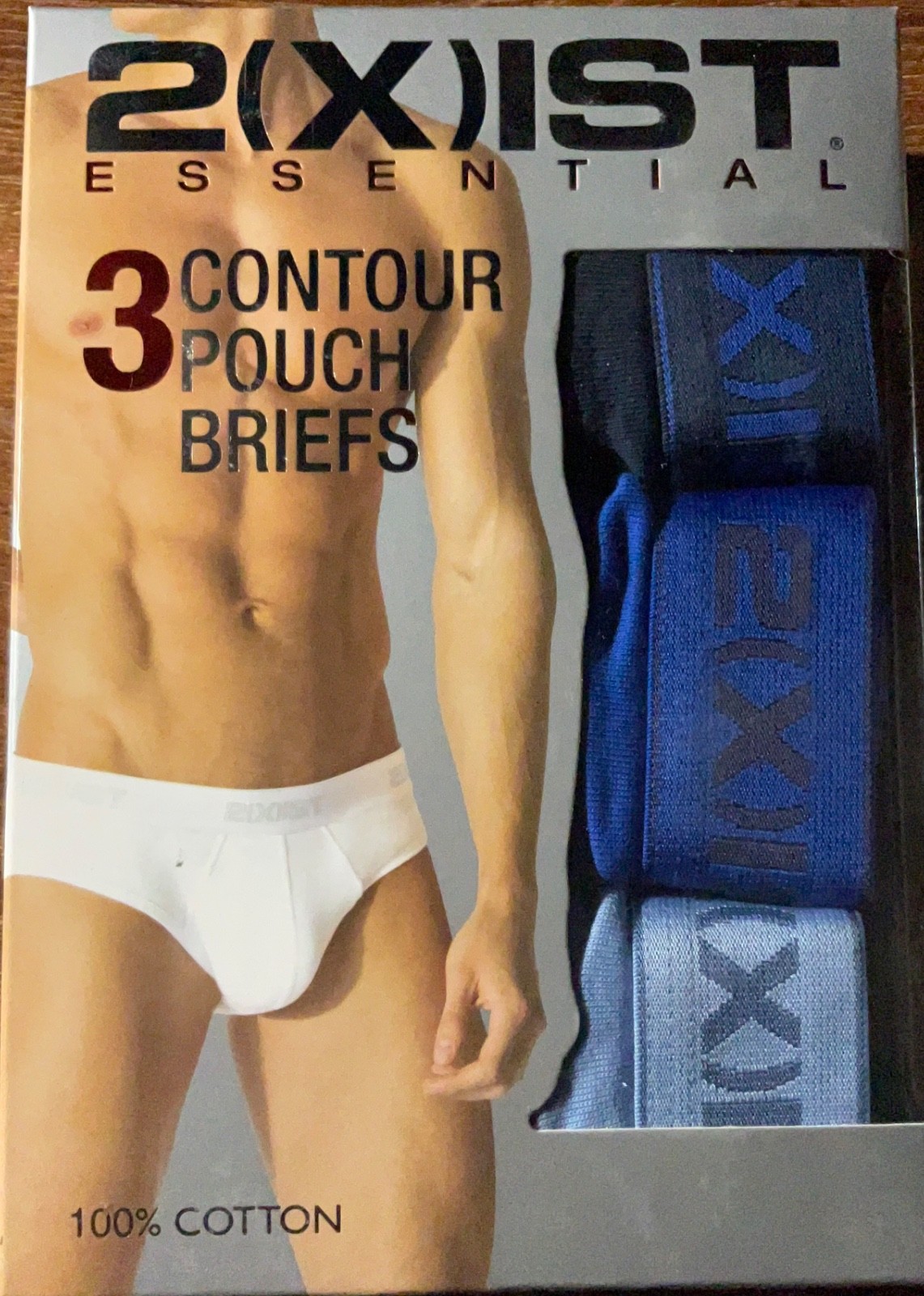 2(x)ist Men’s 3-Pack Cotton Essential Contour Pouch Briefs Choose Color & Size!