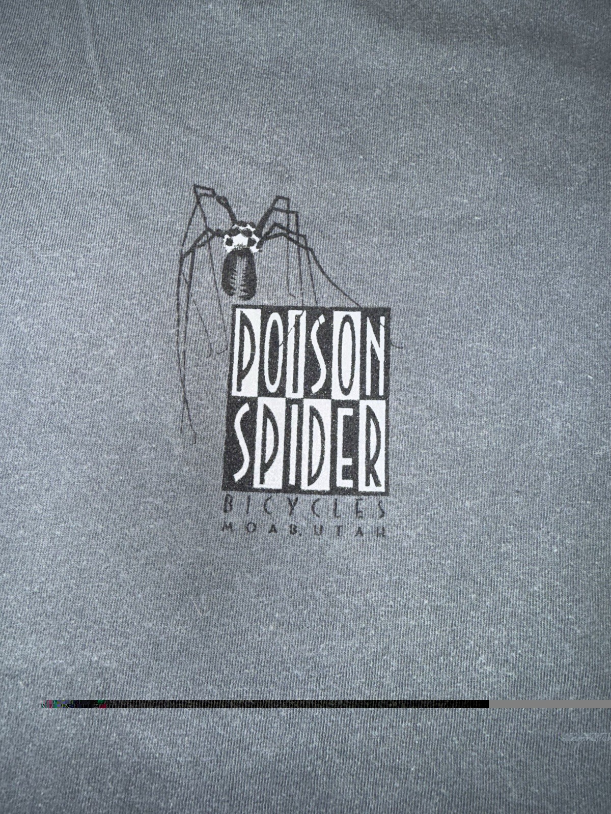 Vintage Poison Spider Bicycles Moab Utah Promo Shirt Large USA Made Garment Dyed