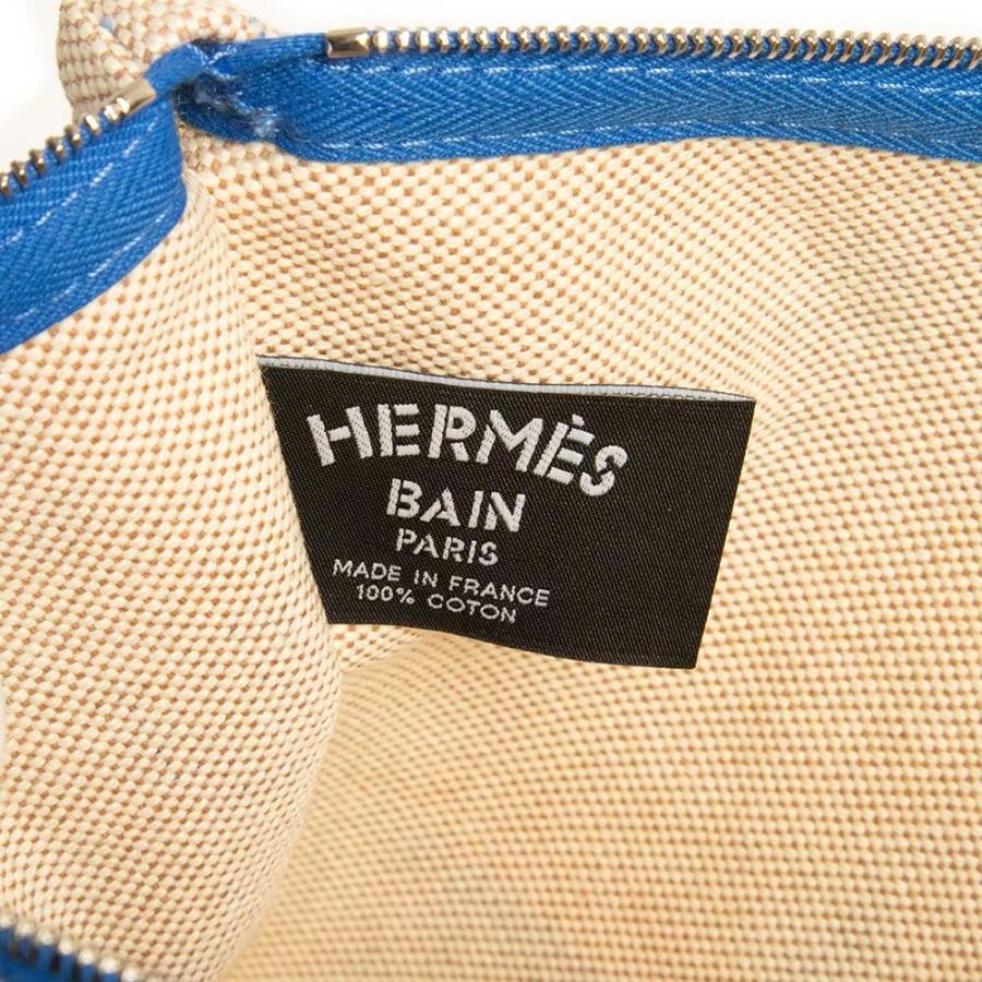 Hermes Yachting GM Flat Pouch Canoe H Case Toile H Canvas Vitamine Orange 99