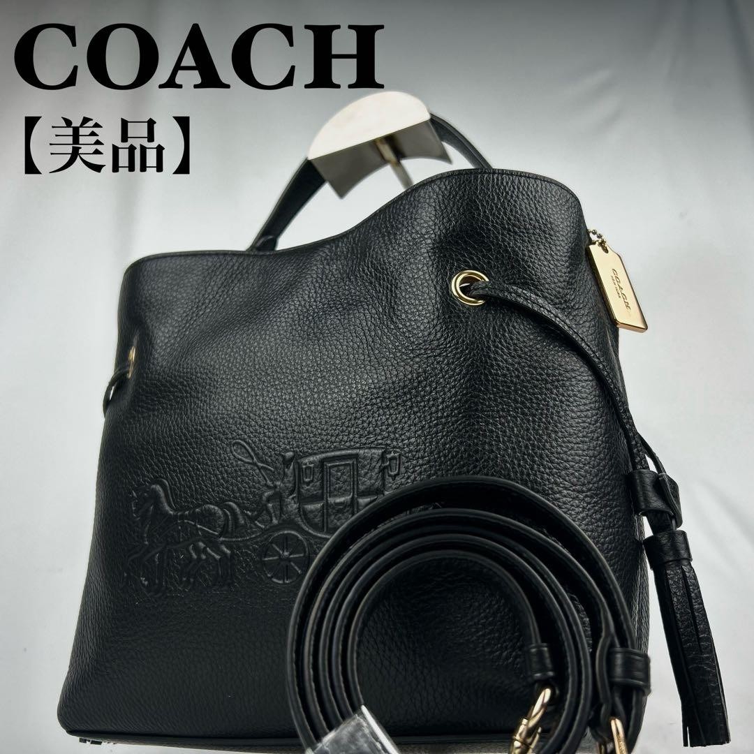Excellent Condition Coach Andy Tote 2way Mini 2way Tote Bag Embossed from Japan