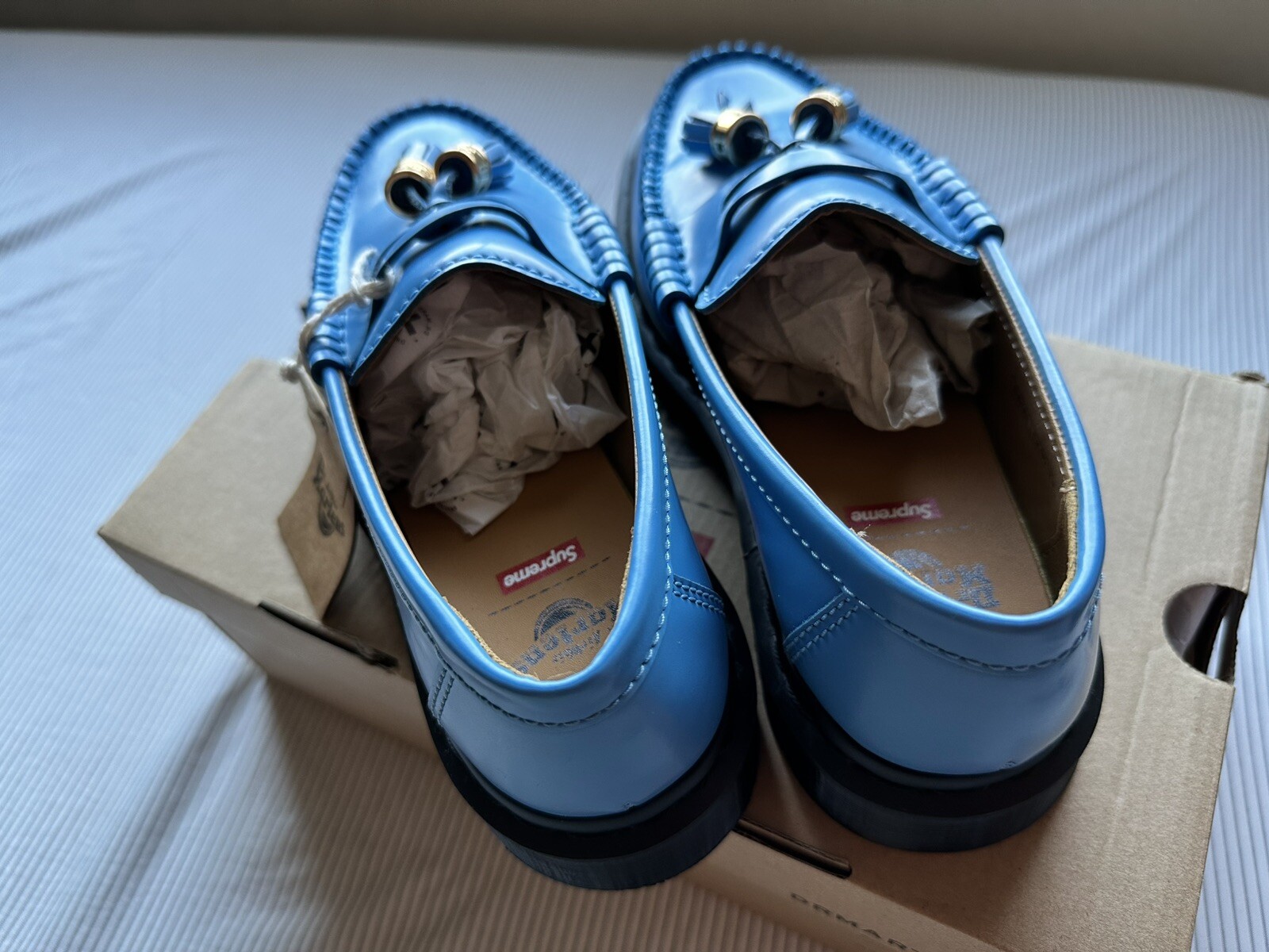 Supreme Dr.Martens Penton Tassel Loafer Blue Size US 7, UK 6, EU 39
