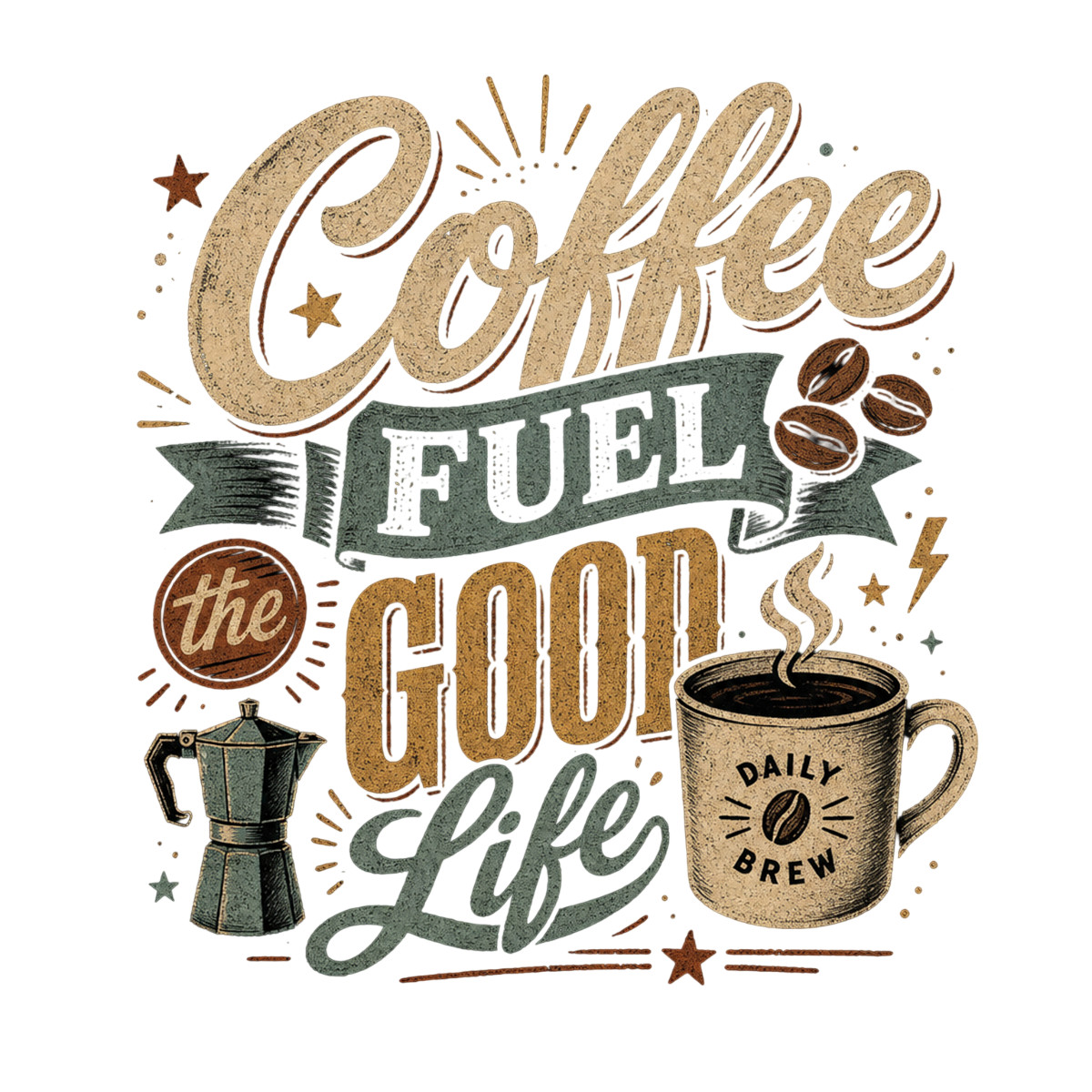 Graphic tee / t-shirt | COFFEE