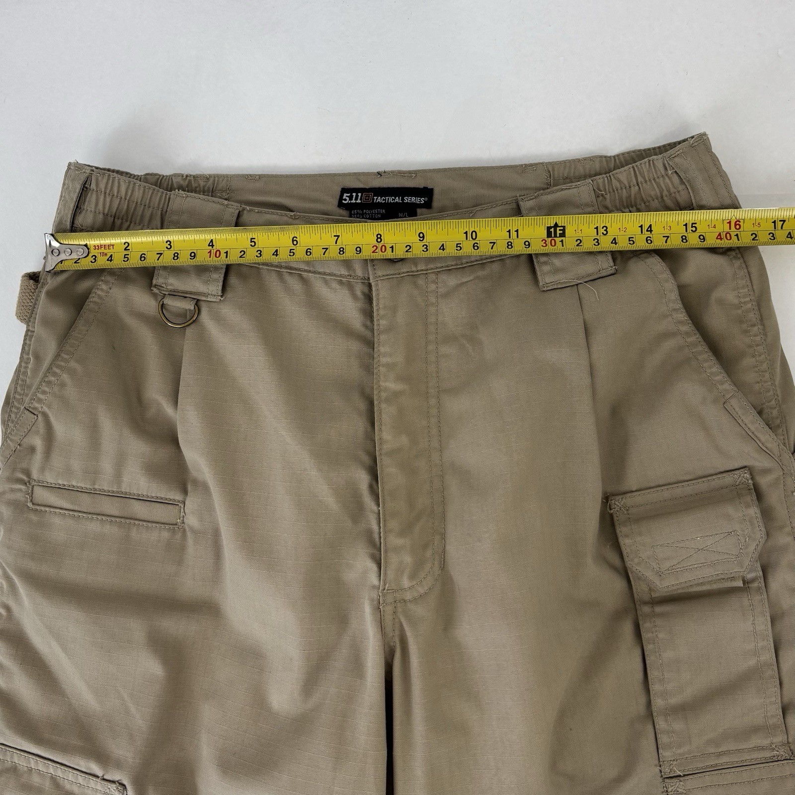 5.11 Tactical Cargo Trousers Utility Pants Beige Size 32 X 32 Mens