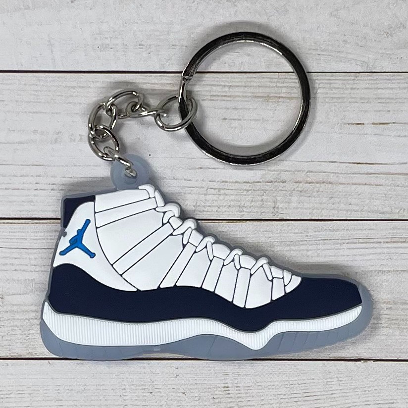 **YOU CHOOSE** Nike Jordan 11 Sneaker 2D Rubber 2″ Keychain MORE COLORS!