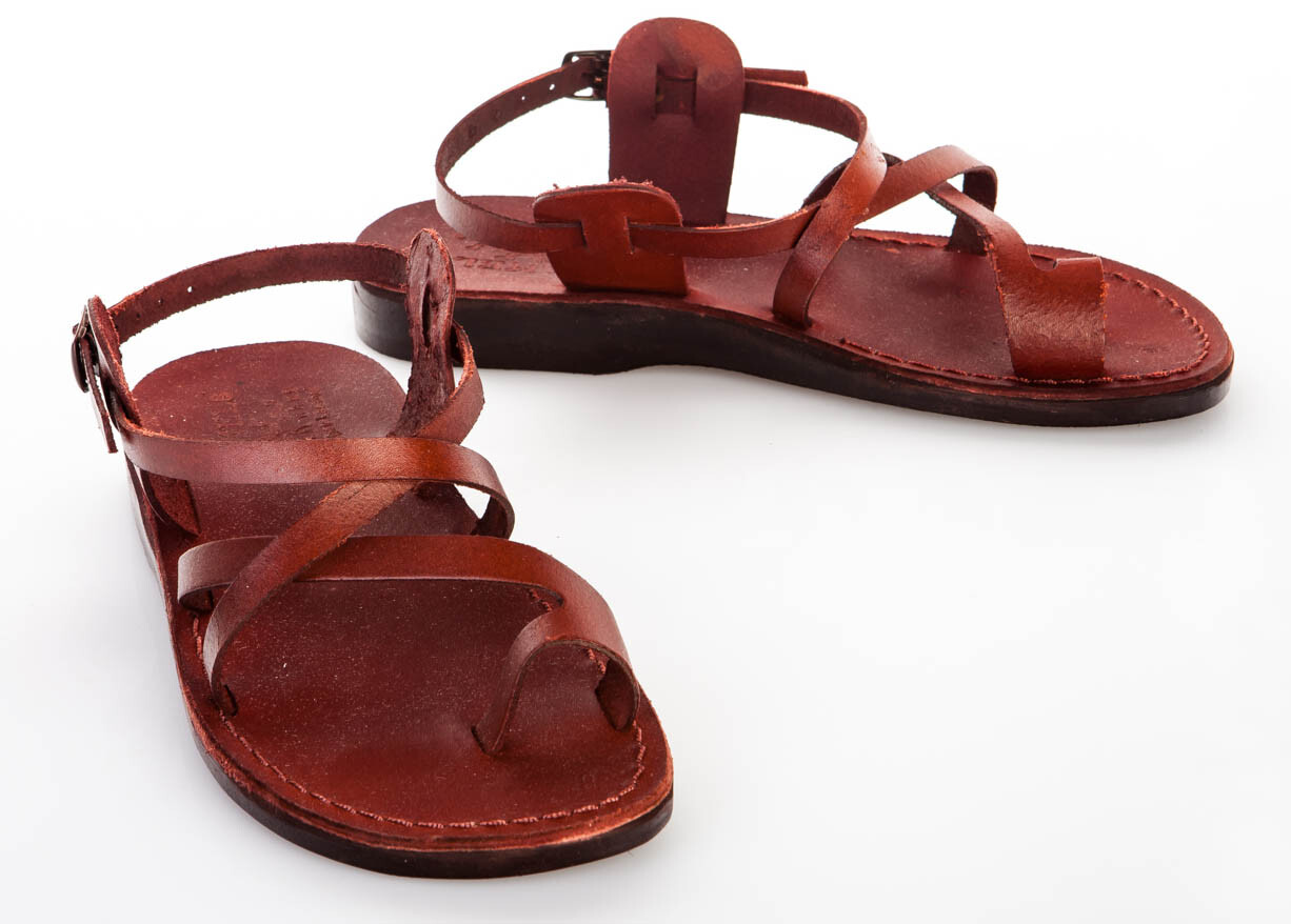 Classic Style Original Leather Biblical Jesus Sandals from Jerusalem