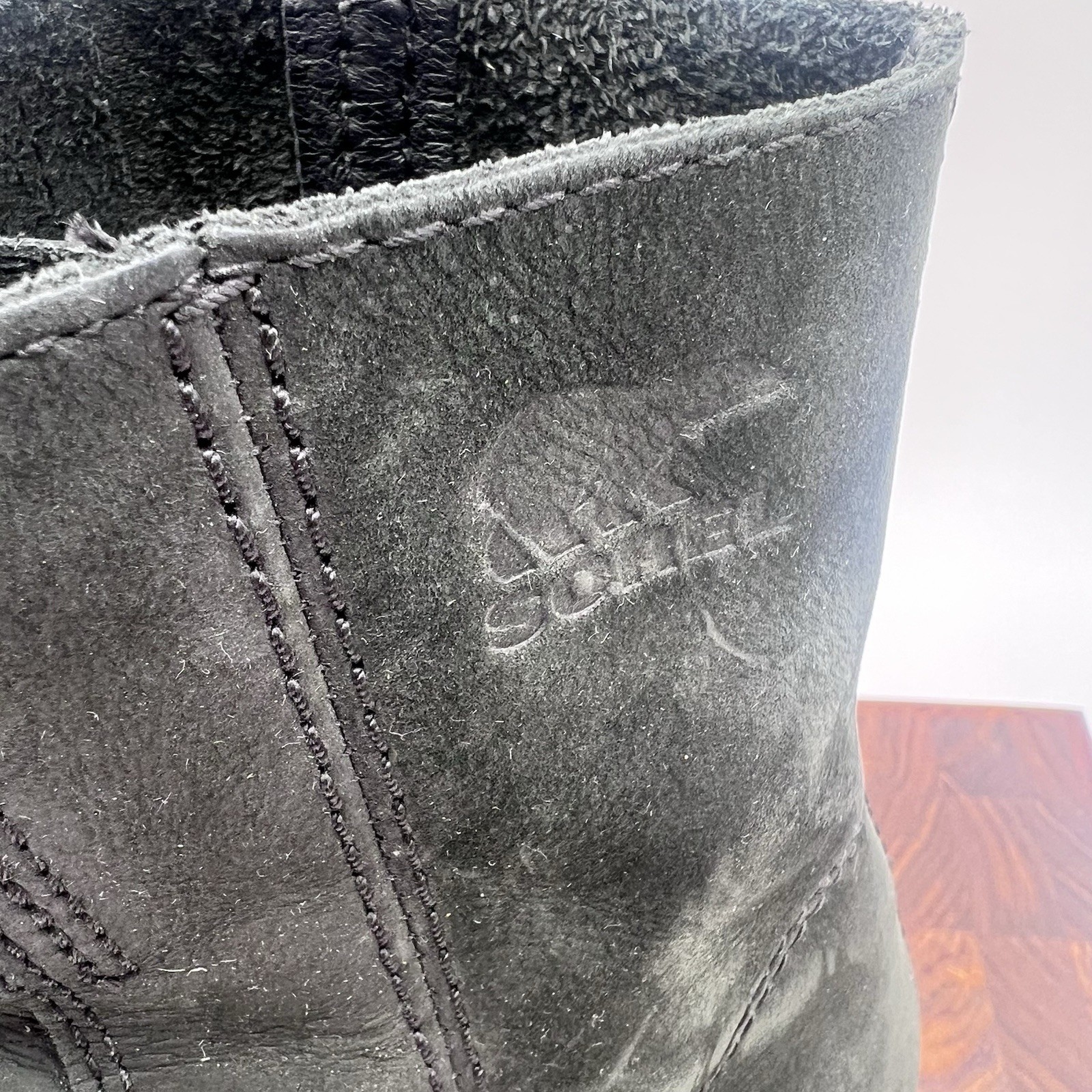 Sorel Women Joan of Arctic Wedge Waterproof Suede Boots Size 6.5 Olive Lace Up