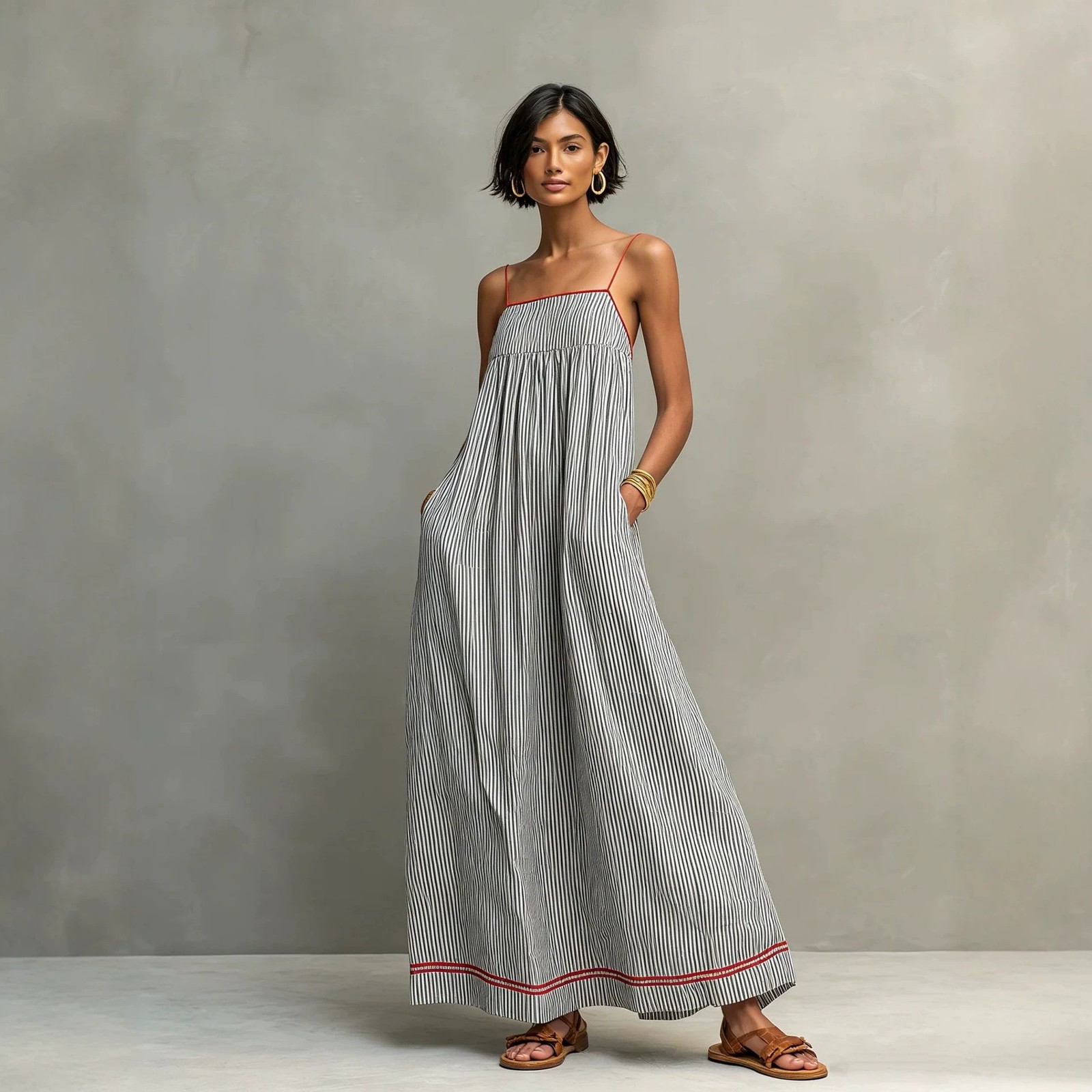 2026 Summer Fashion Casual Strapless and Sleeveless Women’s Long Skirt