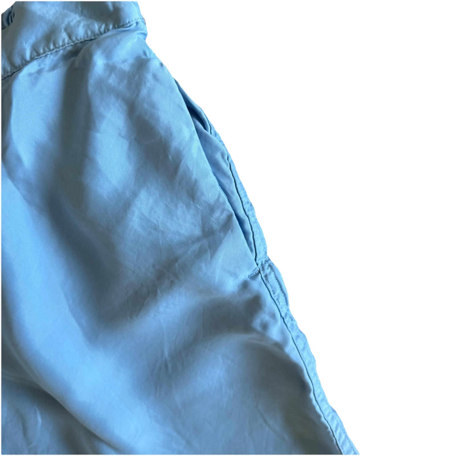 Athleta Calm Cool Wide Leg Lounge Pants Womens L Light Blue Comfort Elastic Wais