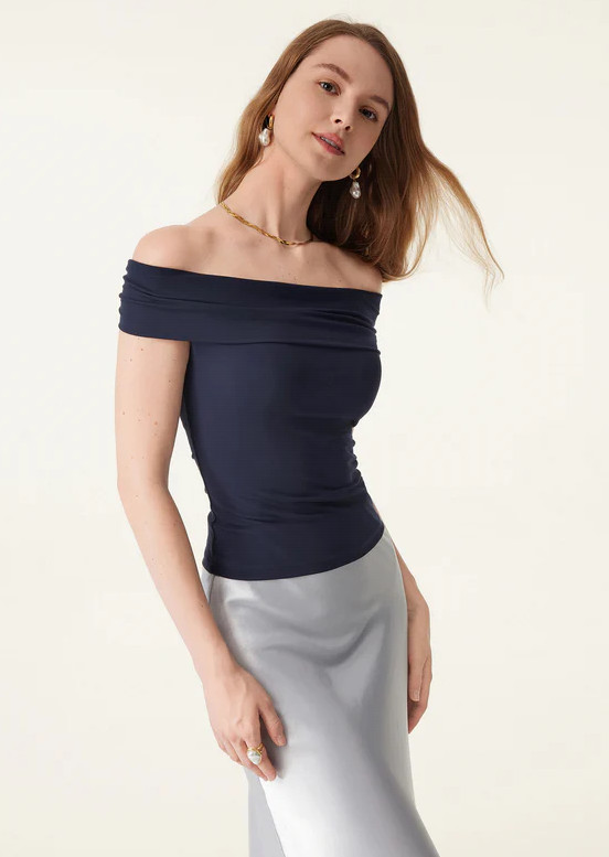 OGL Multi-wear Versatile Necklines Bra Top, Midnight Navy