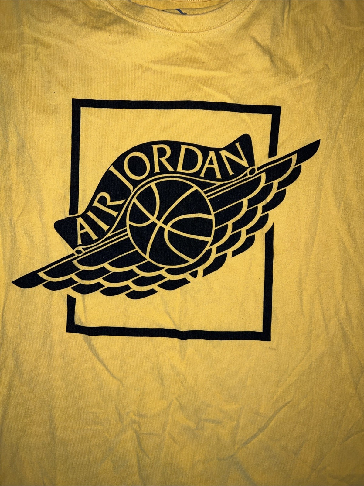 Air Jordan 1 Yellow Box T-Shirt Basketball Print size XXXL 3x Brand