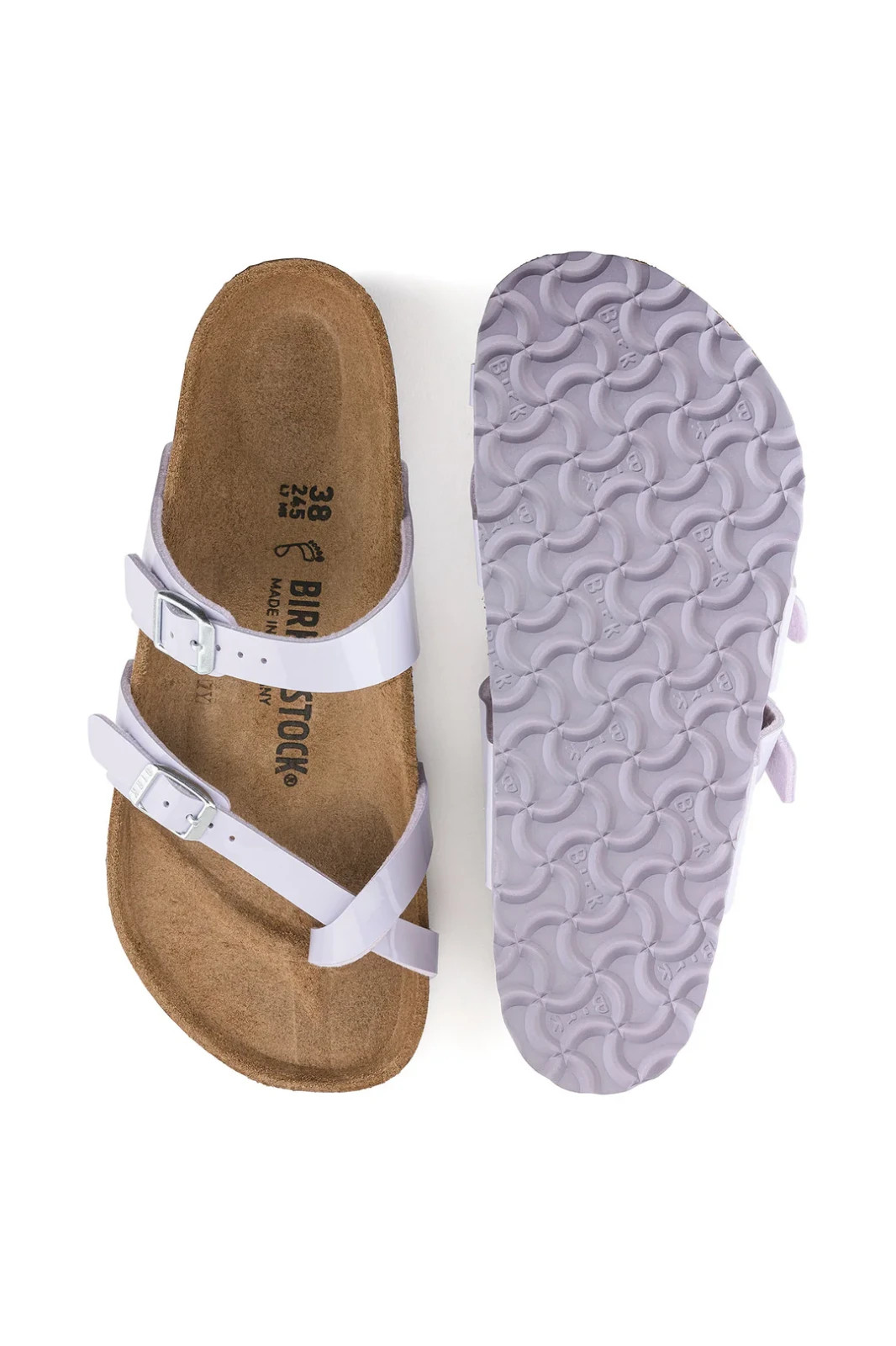 Birkenstock Mayari Birko-Flor® Patent purple fog EU 37 US 6-6.5 regular/wide