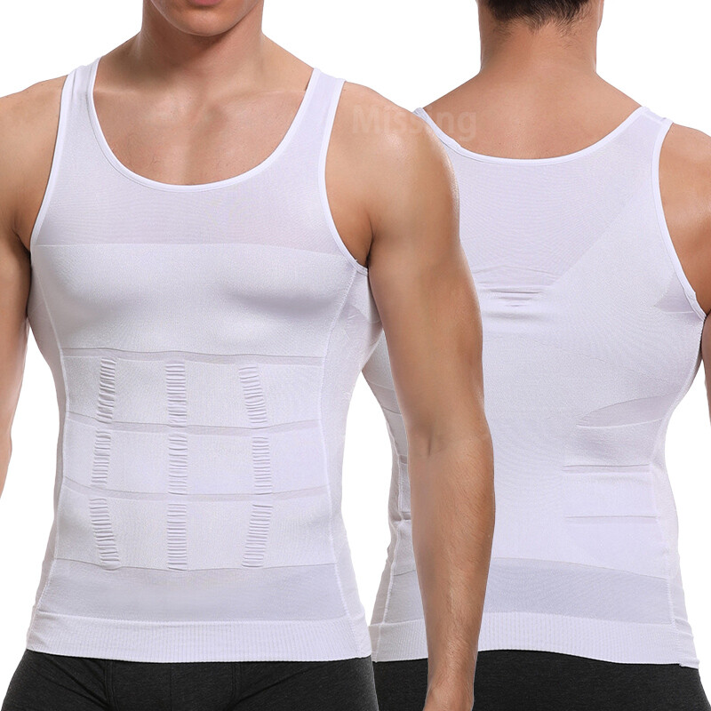 Men Gynecomastia Compression Shirt Chest Control Body Shaper Slim Vest Tank Top