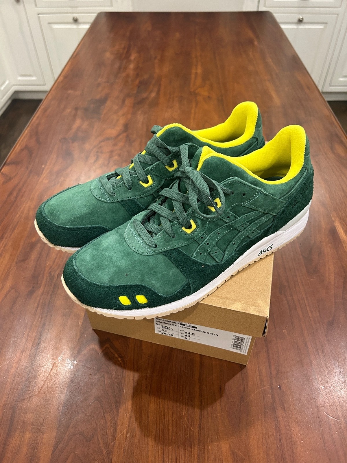 Asics Gel-Lyte III OG Golf Shamrock Mens Shoes, Kith, 10.5 US, 44.5 NEW