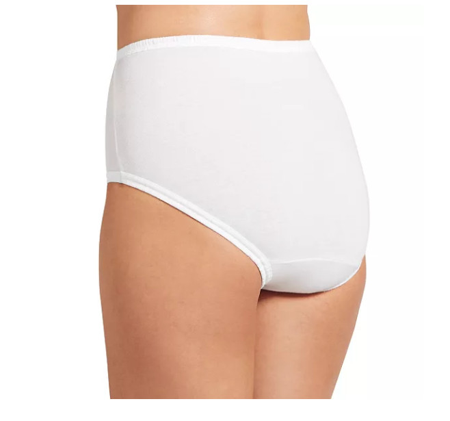 Women’s Jockey 3-Pack Briefs (White Color) 100% Cotton Comfort Classic Underwear