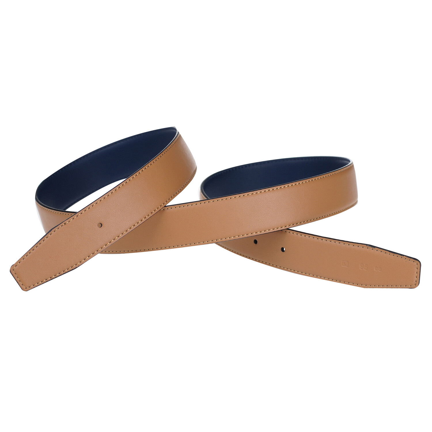 Reversible H Microfiber Leather Belts Replacement Belt Strap No Buckle 32mm Wide
