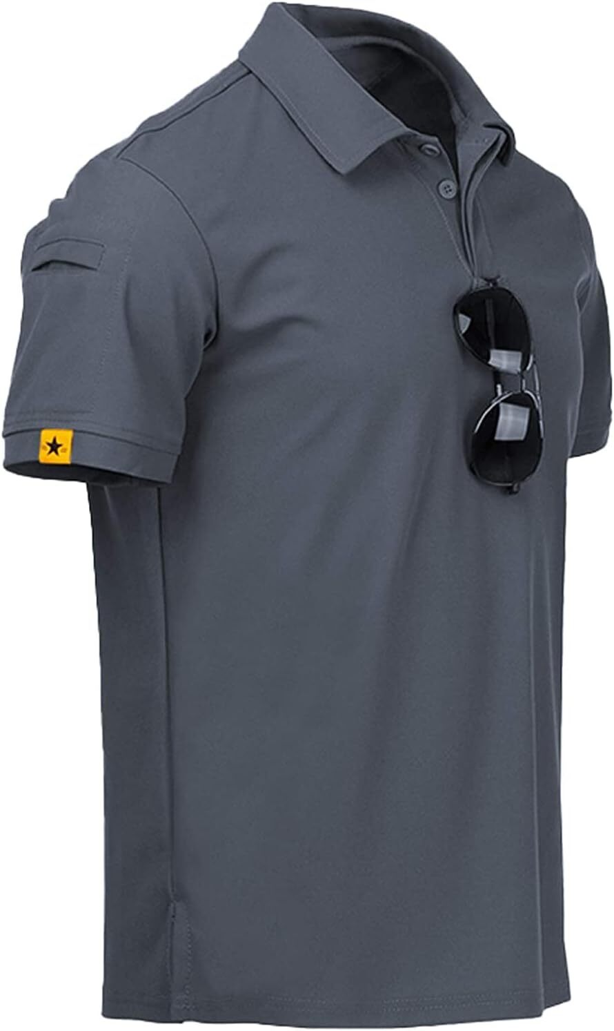 Tactical Casual Men’s Short Sleeve Polo T-Shirt Combat Top Shirt Quick Dry Sport