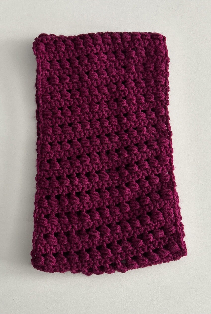Berry Cowl Infinity Scarf – Handmade Crochet – Unique Design – Warm And Cozy